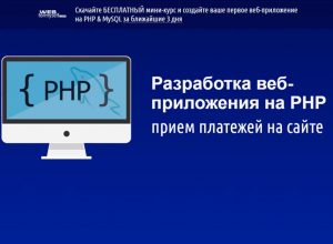 Разработка web-приложения на PHP. Прием платежей на сайте